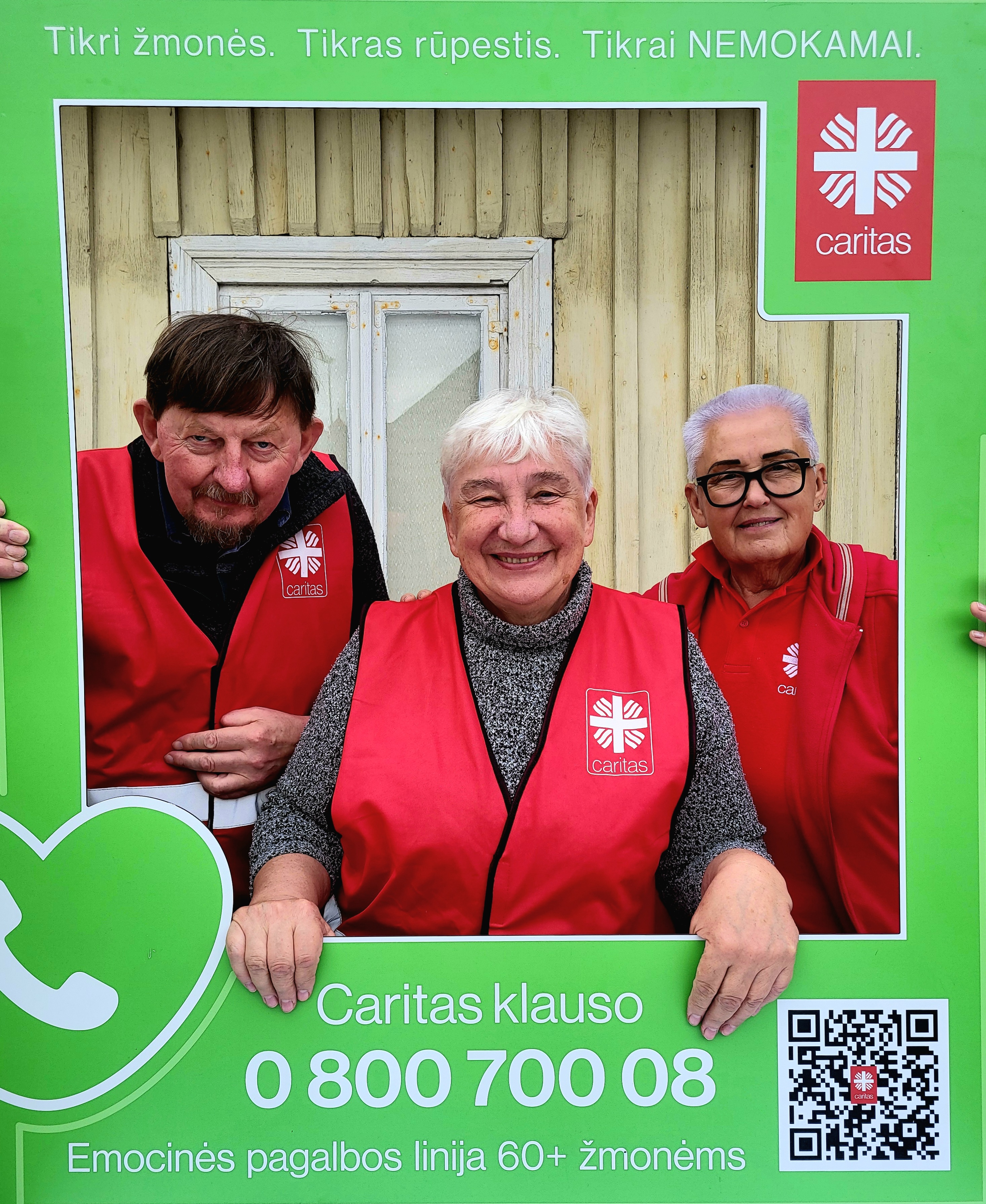 „Caritas klauso“ savanoriai budėjo ir per šventes